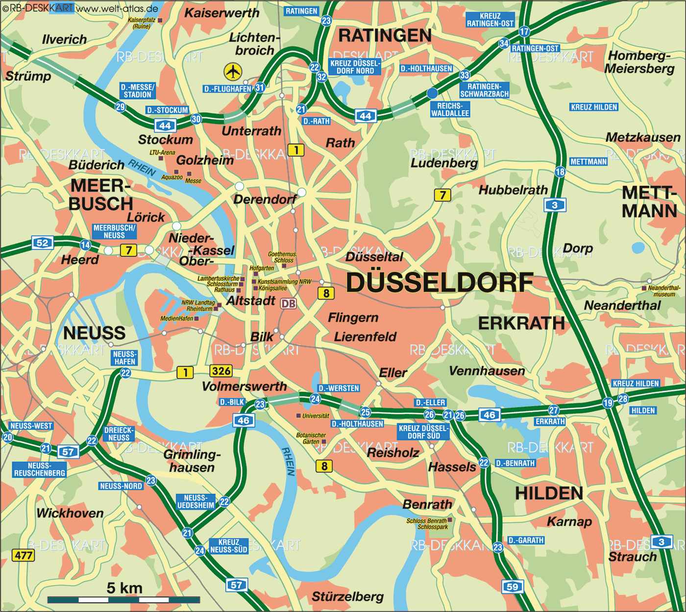 carte du dusseldorf